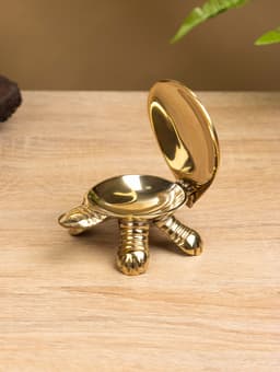 Шкатулка «Черепаха в ромбики», 10×6×3 см, латунь