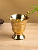 Ступка с пестиком, 9×9×9.5 см, латунь