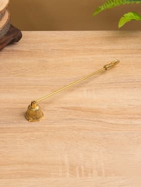 Гаситель для свечей «Колокольчик», 25 см, латунь