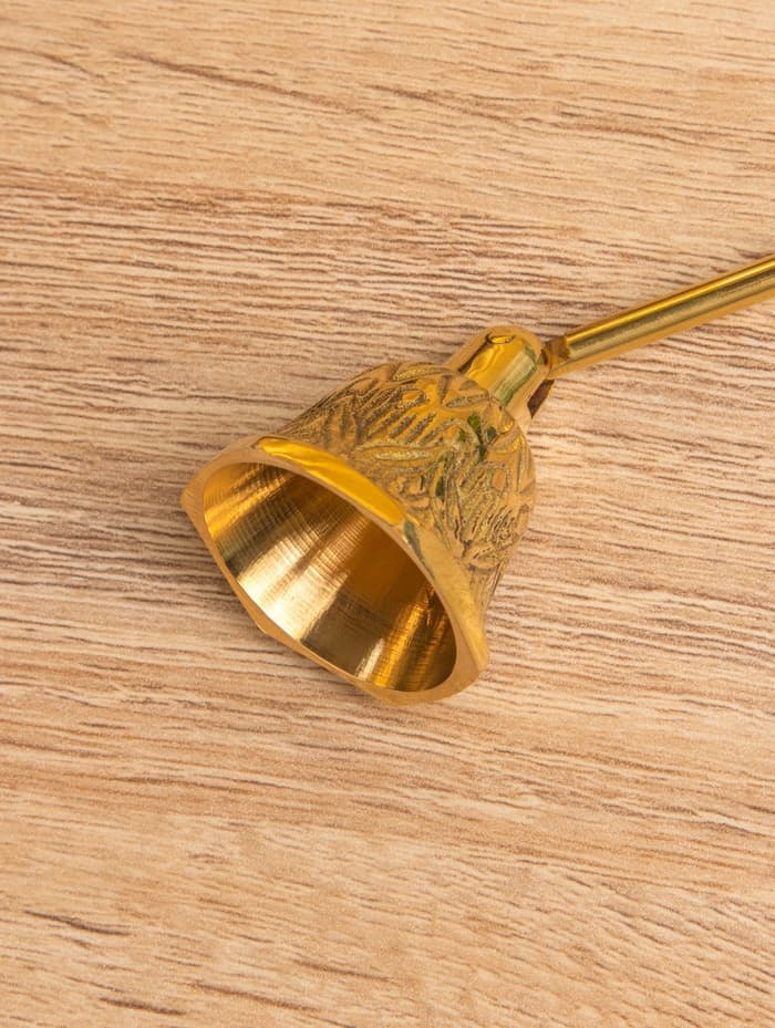 Гаситель для свечей «Колокольчик», 25 см, латунь