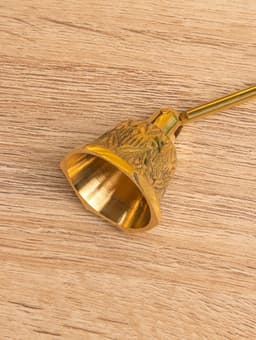 Гаситель для свечей «Колокольчик», 25 см, латунь