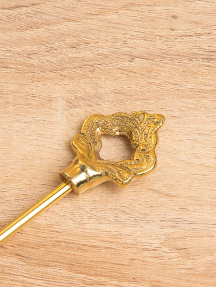 Гаситель для свечей «Колокольчик», 25 см, латунь