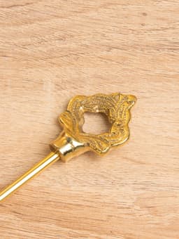 Гаситель для свечей «Колокольчик», 25 см, латунь