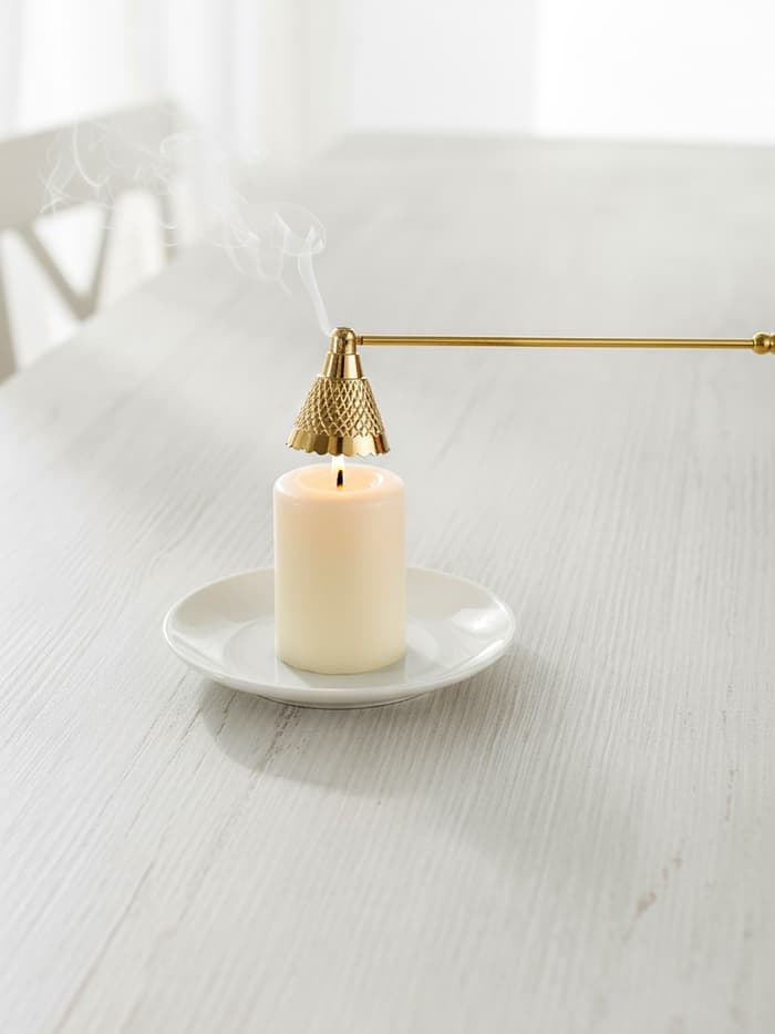 Гаситель для свечей «Еловая шишка», 28.5 см, латунь