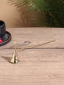 Гаситель для свечей «Завиток», 25 см, латунь