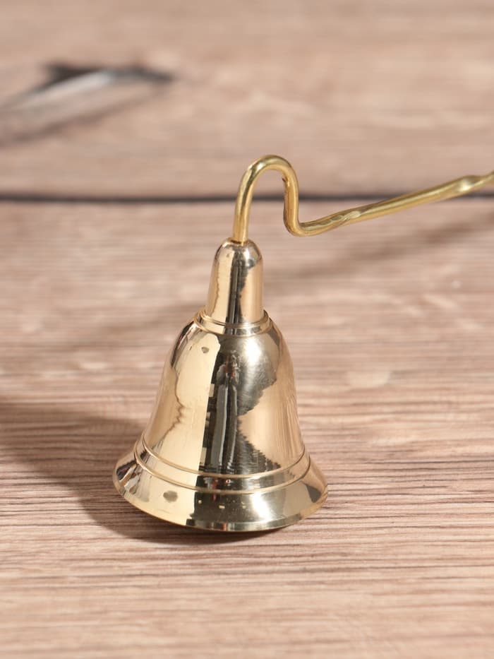 Гаситель для свечей «Завиток», 25 см, латунь