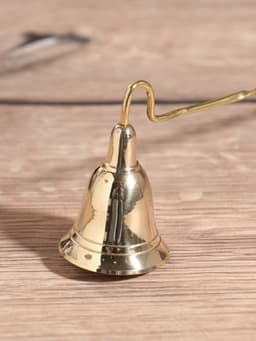 Гаситель для свечей «Завиток», 25 см, латунь