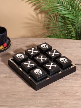 Настольная игра «Крестики-нолики», 20.5×20.5 см, манговое дерево, сталь, смола