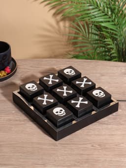 Настольная игра «Крестики-нолики», 20.5×20.5 см, манговое дерево, сталь, смола