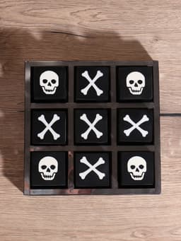 Настольная игра «Крестики-нолики», 20.5×20.5 см, манговое дерево, сталь, смола