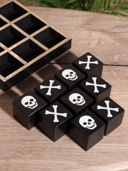 Настольная игра «Крестики-нолики», 20.5×20.5 см, манговое дерево, сталь, смола