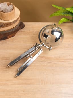 Глобус сувенирный «Силвер», 19.5×21×34 см, стекло, сталь