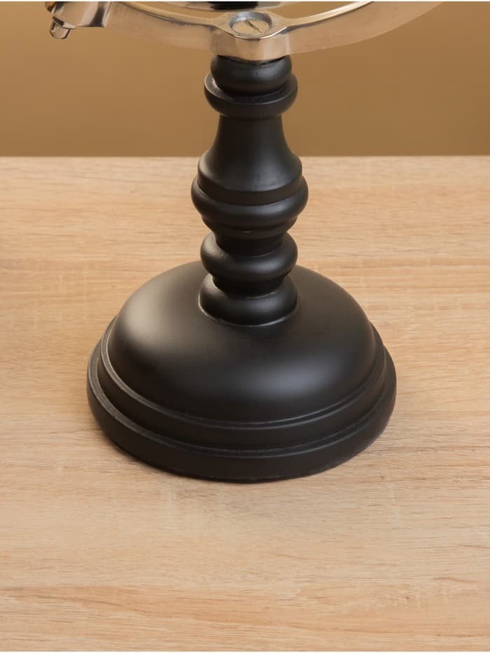 Глобус сувенирный «Темная ночь», 15×17.5×31 см, стекло, дерево