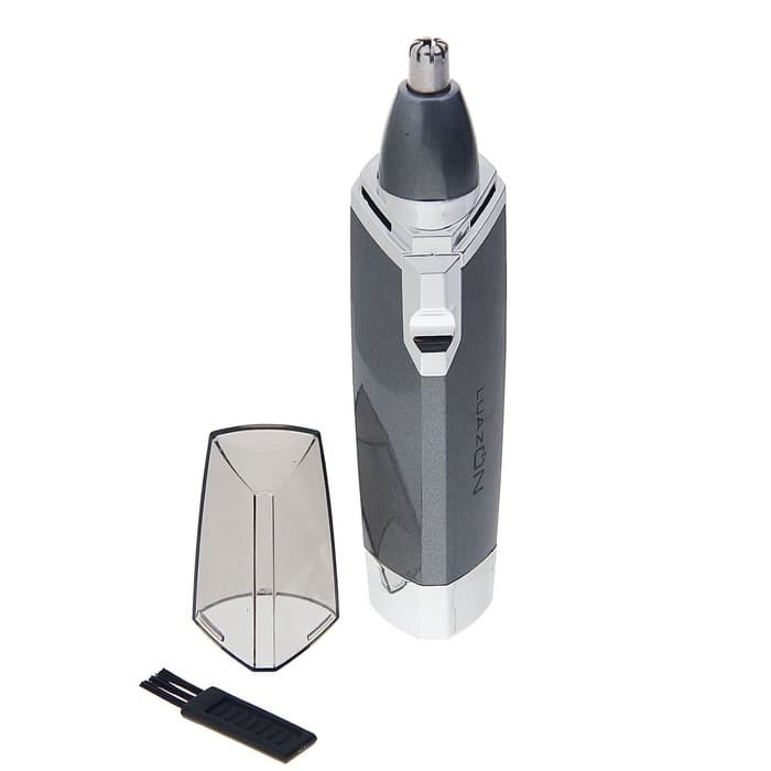 Триммер для волос Luazon LTRI-01, для носа и ушей, от батареек 1хАА, серый