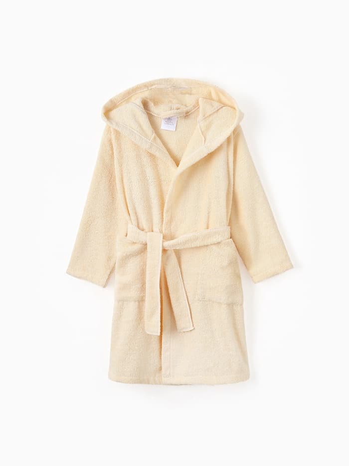 Халат махровый детский «Этель. Мишка», размер 30, бежевый