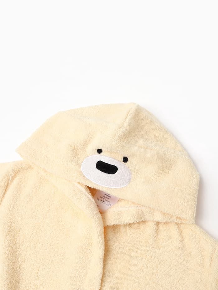 Халат махровый детский «Этель. Мишка», размер 32, бежевый