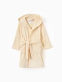 Халат махровый детский «Этель. Мишка», размер 34, бежевый