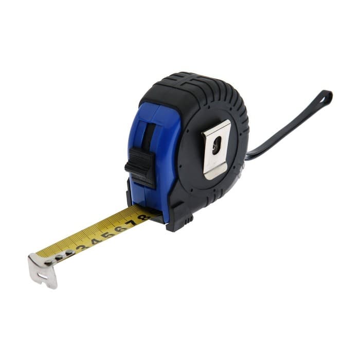 Рулетка ТУНДРА, обрезиненный корпус, 7.5 м × 25 мм