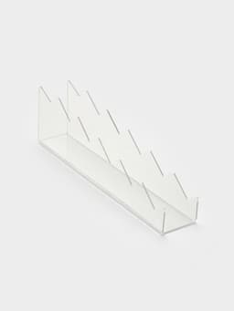 Горка для теней 4×24×7 см, 6 мест, оргстекло 2 мм, прозрачная