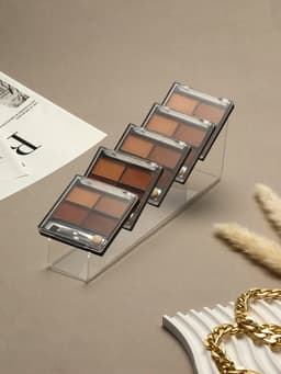 Горка для теней 4×24×7 см, 6 мест, оргстекло 2 мм, прозрачная