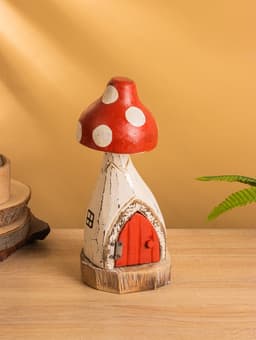 Сувенир «Домик гриб», 13×12×29 см, дерево