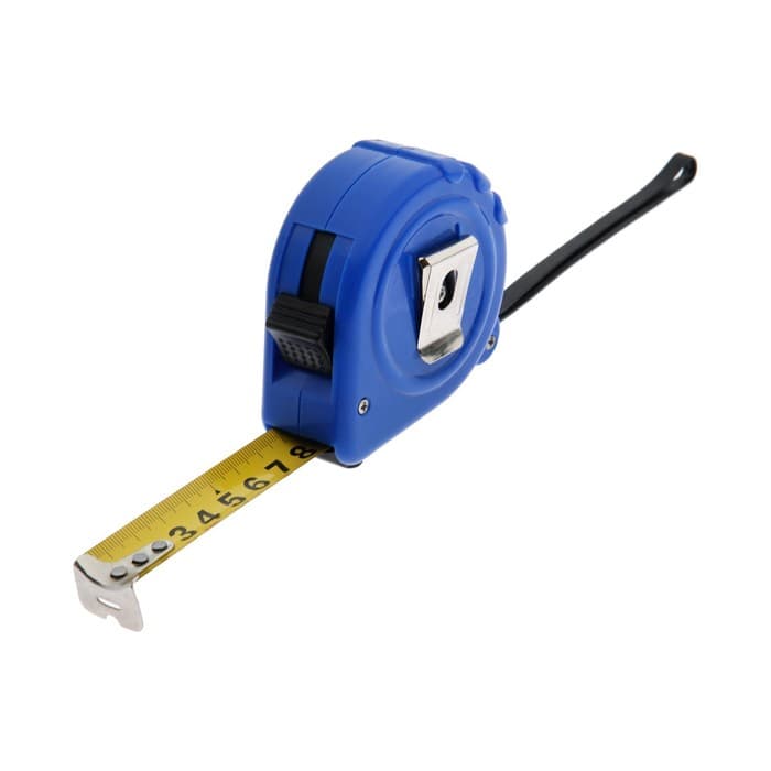 Рулетка ТУНДРА, пластиковый корпус, 3 фиксатора, 7.5 м × 25 мм