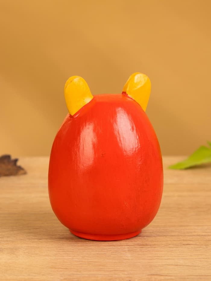 Японская кукла кокеши «Тигренок», 6×6×9 см, красная