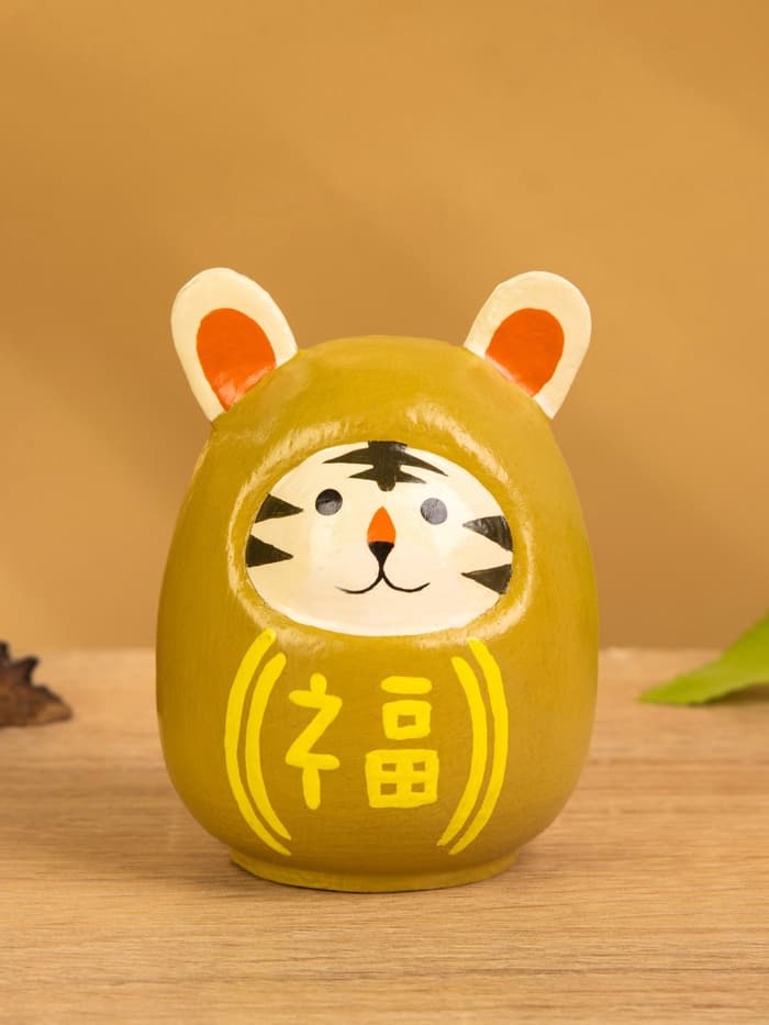 Кокэси кукла «Кокеши. Тигренок», 6×6×9 см, жёлтая