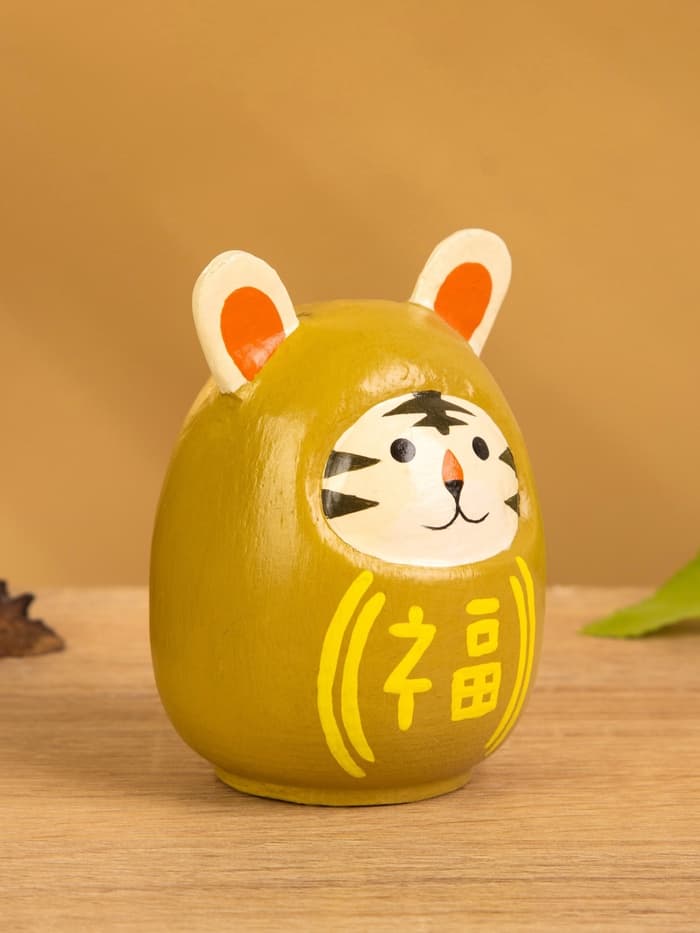 Кокэси кукла «Кокеши. Тигренок», 6×6×9 см, жёлтая