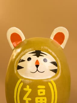 Кокэси кукла «Кокеши. Тигренок», 6×6×9 см, жёлтая