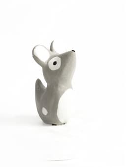 Сувенирная шкатулка «Мышка», 5×5×7 см, дерево, синяя