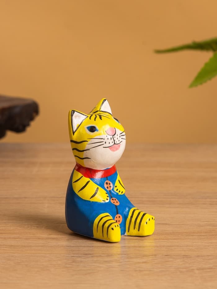 Сувенир «Тигренок», 3×4×6 см, дерево