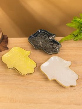 Подставка декоративная «Ладонь Будды», 21×15.5×3 см, керамика, МИКС