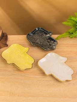 Подставка декоративная «Ладонь Будды», 21×15.5×3 см, керамика, МИКС