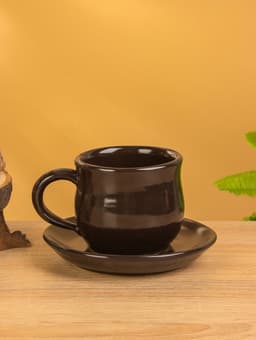 Набор чайный «Камень», чайник, 2 кружки, 27×23×16 см, керамика, чёрный