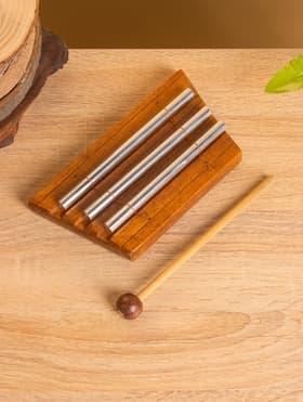 Сувенирный музыкальный инструмент «Ксилофон», 18×9×3 см, махагон, алюминий