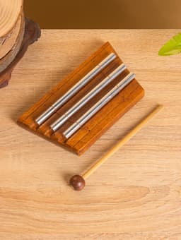 Сувенирный музыкальный инструмент «Ксилофон», 18×9×3 см, махагон, алюминий