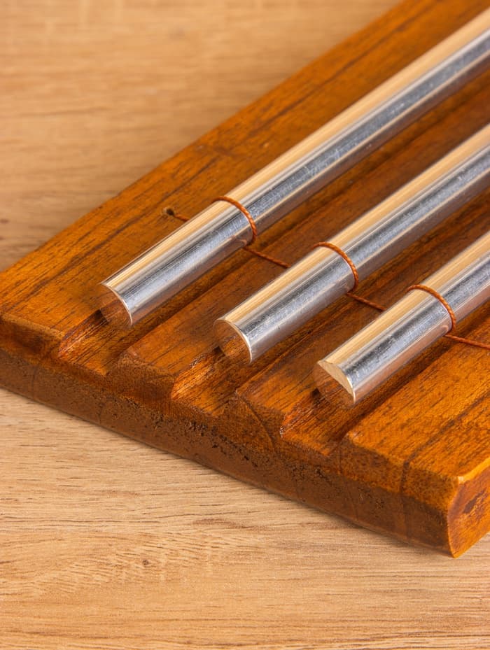 Сувенирный музыкальный инструмент «Ксилофон», 18×9×3 см, махагон, алюминий