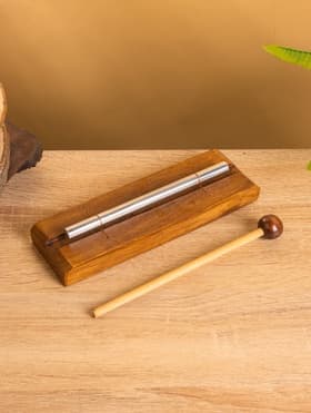 Сувенирный музыкальный инструмент «Ксилофон», 19×6.5×3 см, махагон, алюминий