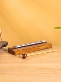 Сувенирный музыкальный инструмент «Ксилофон», 19×6.5×3 см, махагон, алюминий