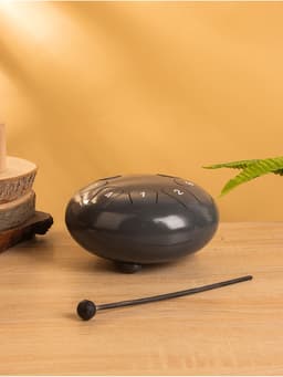 Глюкофон - музыкальный инструмент, 16×16×8 см, нержавеющая сталь, тёмно-серый