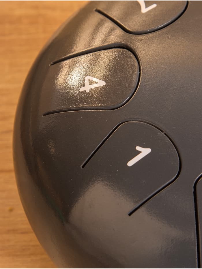 Глюкофон - музыкальный инструмент, 16×16×8 см, нержавеющая сталь, тёмно-серый