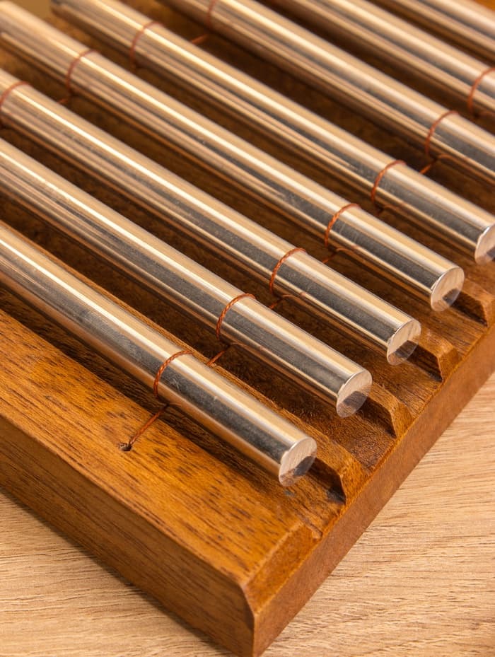 Сувенирный музыкальный инструмент «Ксилофон», 18×18×3 см, махагон, алюминий