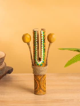 Сувенирный музыкальный инструмент «Тек тек», 20×10×4 см, бамбук