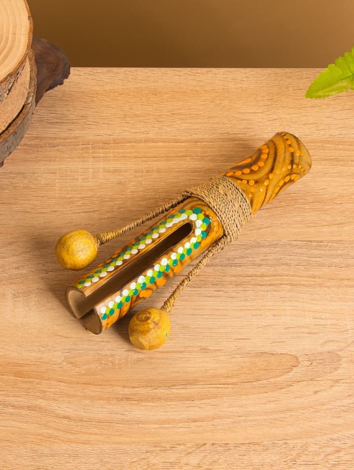 Сувенирный музыкальный инструмент «Тек тек», 20×10×4 см, бамбук