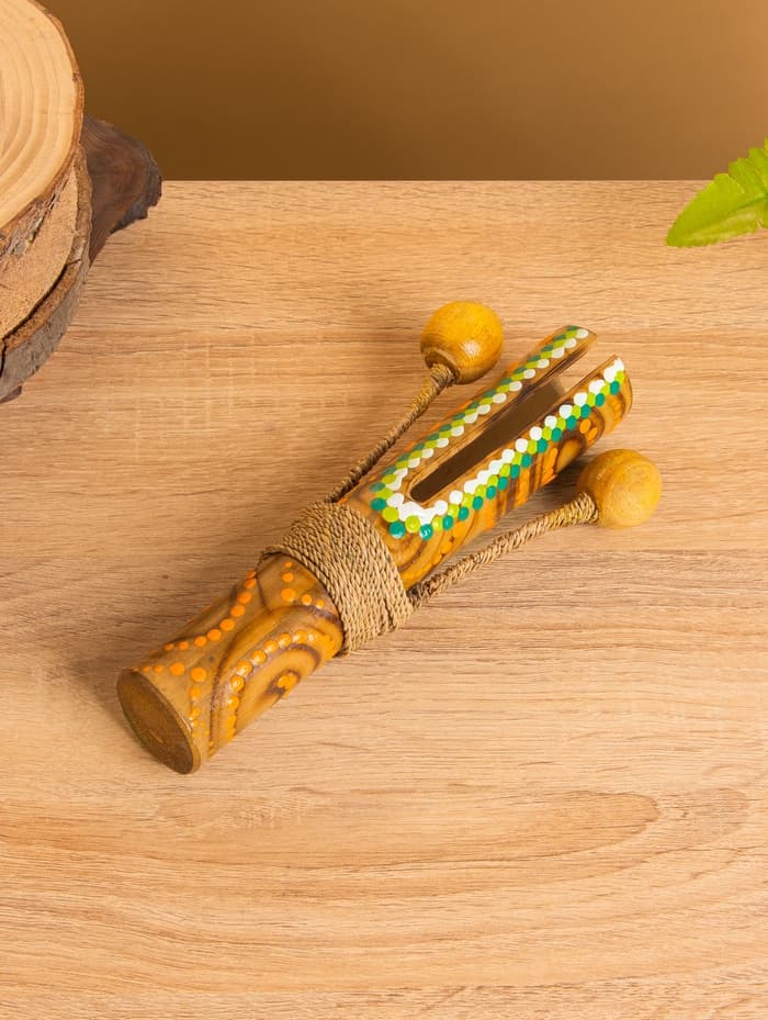 Сувенирный музыкальный инструмент «Тек тек», 20×10×4 см, бамбук