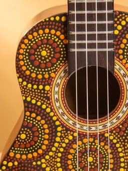 Сувенирный музыкальный инструмент Укулеле «Туземец», 55 см, махагон, дерево