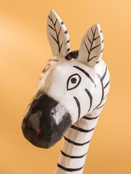 Сувенир «Зебра», 13×7×50 см, дерево, чёрно-белый