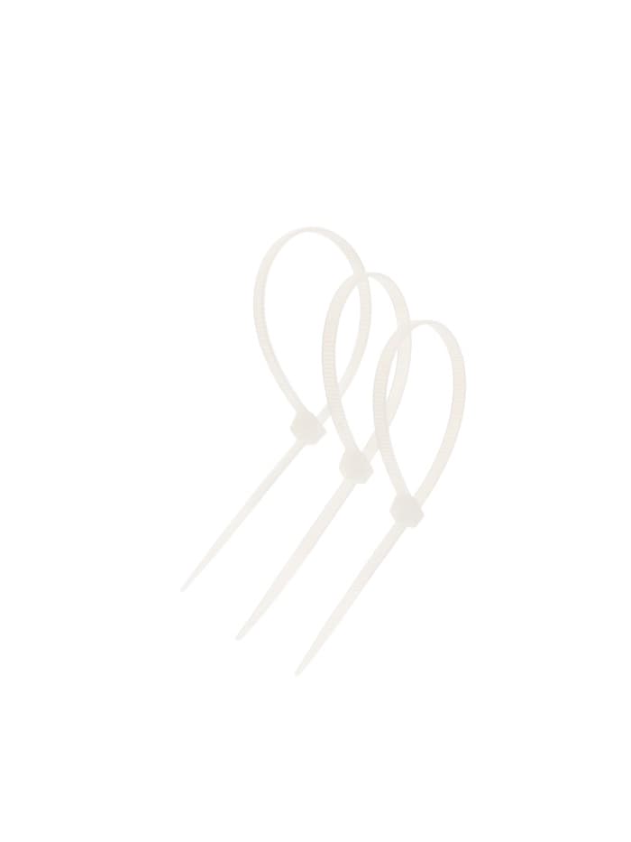 Хомут нейлоновый для стяжки, ТУНДРА, одноразовый, 4.8×200 мм, белый, 50 шт.