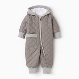 Комбинезон демисезонный «Крошка Я», рост 104 см, серый